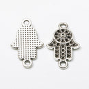 12 Styles Antique Silver Palm Charms Connectors Dangle Pendants fit Bracelet Jewelry Making Craft