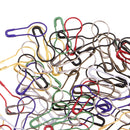 100 Pieces Assorted Color Calabash Shape Safety Pins Pear Gourd Shape Sewing Quilting Pins