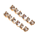 1 Pair Metal Crystal Shoes Chains Buckle Charms Jewelry for High-heeled Shoes