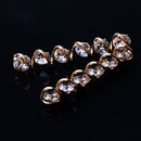1 Pair Metal Crystal Shoes Chains Buckle Charms Jewelry for High-heeled Shoes