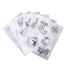 6 Piece Clear Heat Shrinkable Paper Shrink Film Paper for DIY Hanging Charms Jewelry Christmas Decoration