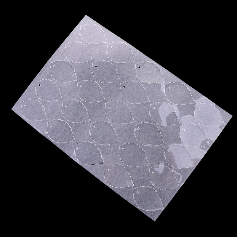 1 Sheet Precut Leaves Shape Heat Shrinkable Paper Shrink Films Paper for DIY Hanging Charms Jewelry Decor
