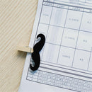6 Pieces Mini Black Beard Wooden Pegs Photo Clips Clothes Pin for Wedding Xmas Room Party Table Decoration