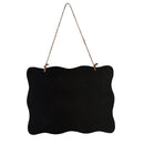 3 Piece Double Sided Vintage Style Chalkboard BlackBoard with Hanging String and Cleaning Cloth 25x20cm
