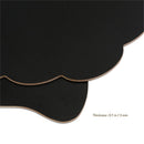 3 Piece Double Sided Vintage Style Chalkboard BlackBoard with Hanging String and Cleaning Cloth 25x20cm