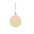 5 Pieces Wood Christmas Tree Kids Crafts Hanging Ornament with String for Xmas Decoration