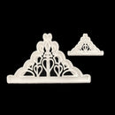 2 Pieces Crown Fondant Mold Cake Cutter Icing Cupcake Sugarcraft Decor Tool Molds