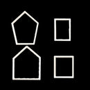 4 Pieces DIY House Fondant Cutter Plunger Chocolate Cake Mold Cupcake Decoration Tools