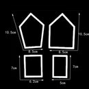 4 Pieces DIY House Fondant Cutter Plunger Chocolate Cake Mold Cupcake Decoration Tools