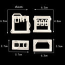 4 Piece Train Design DIY Plastic Fondant Cake Mold Cookies Baking Tool Accessories Bakeware