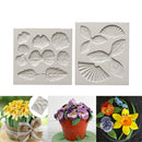 2 Pieces Flower Leaf Fondant Silicone Mould Cake Chocolate Sugar Baking Mold Decoration