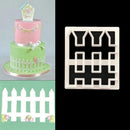 Fence Design Silicone Mold Fondant Cookie Cutter DIY Cake Decoration Marzipan Fondant Cake