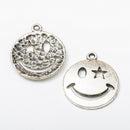 22 Styles Vintage Silver Connectors Jewelry Making Charms Pendant DIY Crafts