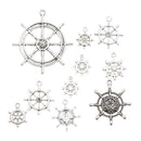 10 Styles Vintage Silver Connectors Jewelry Making Charms Pendant DIY Craft