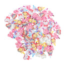 100 Pieces Mixed Color Drawing Printing Lollipop Buttons For Sewing DIY Crafts