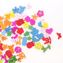 100 Pieces Wood Handmade Colorful 2 Holes Wooden Buttons Sewing Scrapbooking DIY