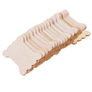 20 Pieces Packed Natural Wood Thread Bobbins Spool Bone Shaped for Storage Holder Cross Stitch Embroidery Floss Sewing Tools