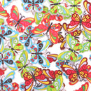 Pack of 100 Beautiful Butterfly Buttons Wooden Embellishment Craft Sewing Scrapbooking 2 Holes Flatback Nursery DIY Accessories