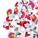 50 Pieces 20mm Mixed Color Drawing Cartoon Wood Buttons For Sewing DIY Crafts