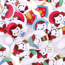50 Pieces 20mm Mixed Color Drawing Cartoon Wood Buttons For Sewing DIY Crafts