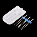 3 Pieces Double Twin Needles Pins Sewing Machine Accessories with Plastic Box Size 2/90 3/90 4/90 Set