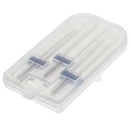 3 Pieces Double Twin Needles Pins Sewing Machine Accessories with Plastic Box Size 2/90 3/90 4/90 Set