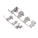 7 Pieces/Set Domestic Sewing Machine Presser Feet Set Bias Binder Presser Foot & Rolled Hem Foot & Elastic Fabric Presser Foot Handle