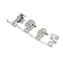 7 Pieces/Set Domestic Sewing Machine Presser Feet Set Bias Binder Presser Foot & Rolled Hem Foot & Elastic Fabric Presser Foot Handle