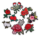8 Pieces Flower Embroidery Patches Iron on Sew on Clothes Appliques for DIY Craft
