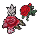 8 Pieces Flower Embroidery Patches Iron on Sew on Clothes Appliques for DIY Craft