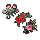 8 Pieces Flower Embroidery Patches Iron on Sew on Clothes Appliques for DIY Craft