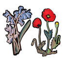 5 Pieces/Set Fashion Embroidery Flower Plants Patches Decorative Applique Patches Garment Decoration