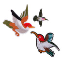 3 Pieces/Set Fashion Embroidery Bird Patches Decorative Applique Patches Garment Decoration