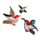 3 Pieces/Set Fashion Embroidery Bird Patches Decorative Applique Patches Garment Decoration