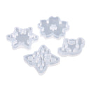4 Pieces Snowflake Flower Silicone Pendant Molds for Resin Jewelry Making Crafts