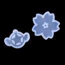 4 Pieces Snowflake Flower Silicone Pendant Molds for Resin Jewelry Making Crafts