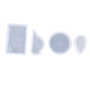 4 Pieces/Set Multi-shapes Silicone Pendant Molds for Resin Jewelry Making Crafts