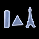 4 Piece Assorted Shape DIY Silicone Pendant Mold Mould for Resin Casting Jewelry Making Tool Crafts