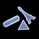 4 Piece Assorted Shape DIY Silicone Pendant Mold Mould for Resin Casting Jewelry Making Tool Crafts