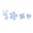 4 Piece/set Assorted DIY Silicone Pendant Mold Mould for Resin Casting Jewelry Making Tool Crafts