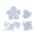 4 Piece/set Assorted DIY Silicone Pendant Mold Mould for Resin Casting Jewelry Making Tool Crafts