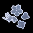 4 Piece/set Assorted DIY Silicone Pendant Mold Mould for Resin Casting Jewelry Making Tool Crafts