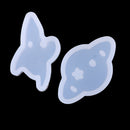 3 Pieces Clear Silicone Molds Earring Pendant Resin Mould for DIY Jewelry Making