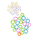 40 Pieces 2 Sizes Plastic Split Stitch Ring Crochet Knitting Markers Tools