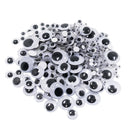 308 Pieces Self Adhesive Sticky Wiggly Wiggle Googly Eyes Assorted Size Embellishments for Art Crafts Black and White
