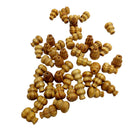 50 Pieces 19mm Gourd Shape Striped Wood Beads Loose Spacer Beads for Jewelry Making Charms Kids Craft