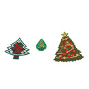 12 Pieces Cute Christmas Series Embroidery Sew On Iron On Patch Badge Fabric Bag Clothes Applique Craft Transfer