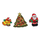 12 Pieces Cute Christmas Series Embroidery Sew On Iron On Patch Badge Fabric Bag Clothes Applique Craft Transfer