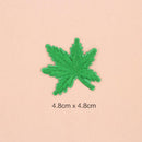 10 Pieces Mixed Embroidered Sew Iron on Patch Badge Maple Leaf Bag Hat Dress Applique DIY 4.8x4.8cm