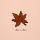 10 Pieces Mixed Embroidered Sew Iron on Patch Badge Maple Leaf Bag Hat Dress Applique DIY 4.8x4.8cm